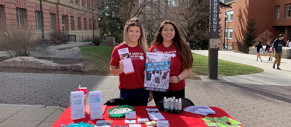 peer health educators tabling